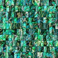 Seamless Sea Nacre Pattern Royalty Free Stock Photo