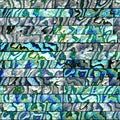 Seamless Sea Nacre Pattern Royalty Free Stock Photo