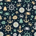 Seamless sea pattern