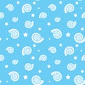 Seamless Seashell Pattern Royalty Free Stock Photo