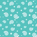 Seamless Seashell Underwater Pattern