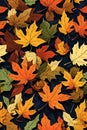 Seamless Seasonal Graphics Autumn-inspired Background Seasonal Nature Vector