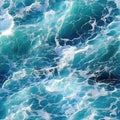 Seamless seawater texture with foam Royalty Free Stock Photo