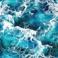 Seamless seawater texture with foam Royalty Free Stock Photo