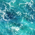 Seamless seawater texture with foam Royalty Free Stock Photo