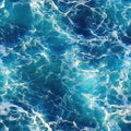 Seamless seawater texture with foam Royalty Free Stock Photo