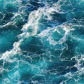 Seamless seawater texture with foam Royalty Free Stock Photo