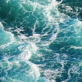 Seamless seawater texture with foam Royalty Free Stock Photo