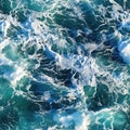 Seamless seawater texture with foam Royalty Free Stock Photo