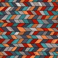 Seamless sennit pattern. Vector multicolored texture Royalty Free Stock Photo