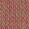 Seamless sennit pattern. Vector multicolored texture