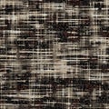 Seamless sepia grunge cloth texture background. Distressed fabric pattern textile material. Grunge rough blur linen all