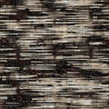 Seamless sepia grunge cloth texture background. Distressed fabric pattern textile material. Grunge rough blur linen all