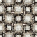 Seamless sepia grunge cloth texture background. Distressed fabric pattern textile material. Grunge rough blur linen all