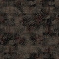 Seamless sepia grunge mottled print texture background. Worn distressed old pattern textile fabric. Grunge rough blur