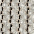 Seamless sepia grunge stripe print texture background. Worn mottled linear striped pattern textile fabric. Grunge rough