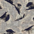 Seamless sepia grunge tie dye blob print texture background. Worn mottled blotch pattern textile fabric. Grunge rough Royalty Free Stock Photo