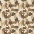 Seamless set of camouflage desert pattern.