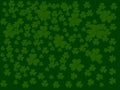 Seamless shamrock day saint patrick`s day green background