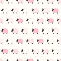 Seamless sheep pattern