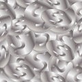 Seamless Silver Coins Background