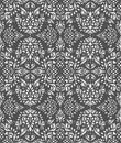 Seamless rich silver damask wallpaper