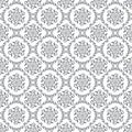 Seamless silver floral royal wallpaper