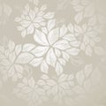 Seamless silver leaves wallpaper