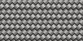 Seamless Silver wicker weave background surface pattern Royalty Free Stock Photo