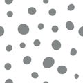 Seamless simple dots pattern, vector background.