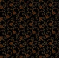 Seamless small paisley fabric pattern
