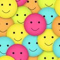 Seamless smileys Royalty Free Stock Photo