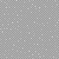 Seamless snowfall template isolated on transparent background. Snow falling pattern. Snowflakes randon backdrop. Vector