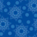 Seamless snowflake pattern