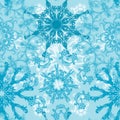 Seamless snowflakes pattern,