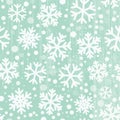 Seamless snowflakes pattern