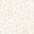 Seamless snowflakes pattern (vector) Royalty Free Stock Photo