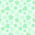 Seamless soft colored clover pattern