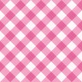 Seamless soft pink colors gingham fabric cloth, tablecloth, pattern, swatch, background, or wallpaper with fabric texture