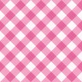 Seamless soft pink colors gingham fabric cloth, tablecloth, pattern, swatch, background, or wallpaper with fabric texture