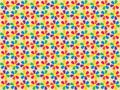 Seamless spectrum flowers pattern
