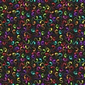Seamless spermatozoon semen colorful background pattern