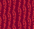 Seamless spice pattern with hot chilly pepper