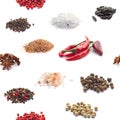 Seamless spices background Royalty Free Stock Photo