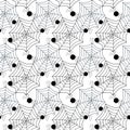 Seamless spider web background Royalty Free Stock Photo