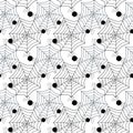 Seamless spider web background Royalty Free Stock Photo