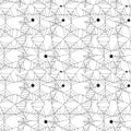 Seamless spider web icons pattern on white background Royalty Free Stock Photo