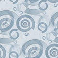 Seamless spiral pattern gray shades Royalty Free Stock Photo