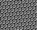Seamless Spiral snail shell pattern, vector