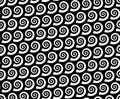 Seamless Spiral snail shell pattern, vector